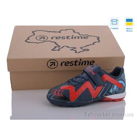 Футбольне взуття дитячі Весна/осінь DDB24112-1 navy (16 пар р.31-35) "Restime" недорого оптом від прямого постачальника