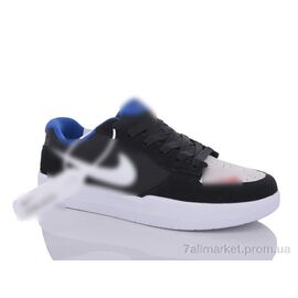 Кросівки чоловічі модні Весна/осінь ML2305 black-white-blue (8 пар р.40-44) "Violeta" недорого оптом від прямого постачальника