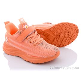 Фотография Кроссовки детские модные Весна/осень D-503 orange (6 пар р.32-37) "Violeta" недорого оптом от прямого поставщика