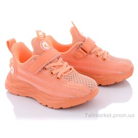 Фотография Кроссовки детские модные Весна/осень D203 orange (5 пар р.27-31) "Violeta" недорого оптом от прямого поставщика