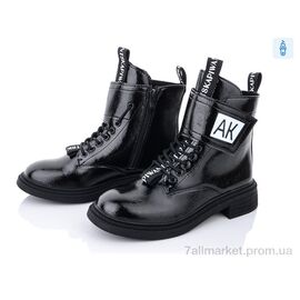 Черевики жіночі стильні Весна/осінь 197-53 black L (8 пар р.36-41) "Violeta" недорого оптом від прямого постачальника