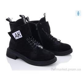 Черевики жіночі стильні Весна/осінь 197-53 black Z (8 пар р.36-41) "Violeta" недорого оптом від прямого постачальника