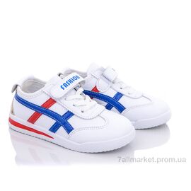 Кросівки дитячі модні Весна/осінь Y67-A02 white-blue (6 пар р.26-31) "Violeta" недорого оптом від прямого постачальника