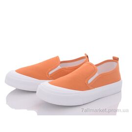 Фотография Слипоны женские тканевые Весна/осень 9-763 orange (8 пар р.36-41) "Violeta" недорого оптом от прямого поставщика