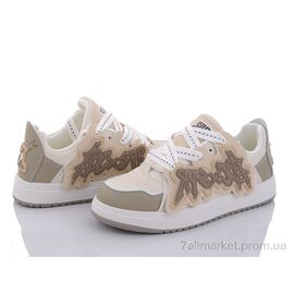 Кросівки жіночі модні Весна/осінь 186-26 white-khaki (8 пар р.36-40) "Violeta" недорого оптом від прямого постачальника