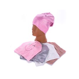 Шапка дитяча на дівчинку A2355 mix р.52-54 "Red Hat" недорого оптом від прямого постачальника