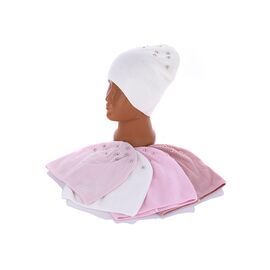 Шапка дитяча на дівчинку A3023 mix р.48-50 "Red Hat" недорого оптом від прямого постачальника