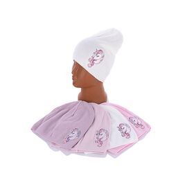 Шапка дитяча на дівчинку A3026 mix р.48-50 "Red Hat" недорого оптом від прямого постачальника