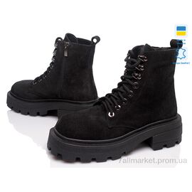 Черевики жіночі стильні Весна/осінь Paradize N-P3014-605 чорний-d (6 пар р.36-40) "Prime-Opt" недорого оптом від прямого постачальника