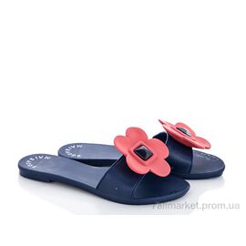 Шльопанці жіночі полегшені Літо A038 синий (6 пар р.36-40) "Class Shoes" недорого оптом від прямого постачальника