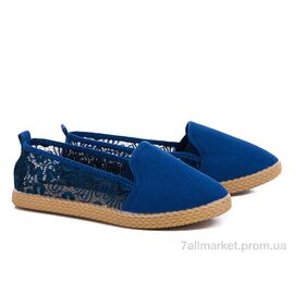 Балетки жіночі зручні Літо D264 синий (8 пар р.36-41) "Class Shoes" недорого оптом від прямого постачальника