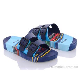 Фотография Шлепки детские летние Лето 12329 blue-l.blue (6 пар р.30-35) "Violeta" недорого оптом от прямого поставщика