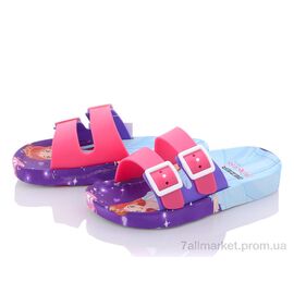 Фотография Шлепки детские летние Лето 13128 pink-lilac (6 пар р.30-35) "Violeta" недорого оптом от прямого поставщика