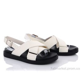 Фотография Босоножки женские летние Лето 197-13 white (8 пар р.36-40) "Violeta" недорого оптом от прямого поставщика