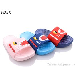 Фотография Шлепки детские летние Лето A5806 mix (24 пар р.24-29) "FDEK" недорого оптом от прямого поставщика