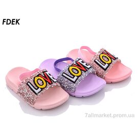 Фотография Шлепки детские летние Лето A3615-1 mix (24 пар р.24-29) "FDEK" недорого оптом от прямого поставщика