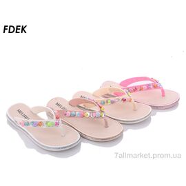 Фотография Шлепки детские летние Лето A2666 mix (24 пар р.30-35) "FDEK" недорого оптом от прямого поставщика