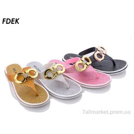 Шльопанці жіночі полегшені Літо A2675 mix (24 пар р.36-41) "FDEK" недорого оптом від прямого постачальника