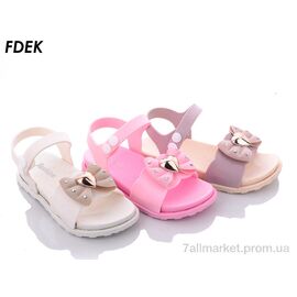 Фотография Босоножки детские летние Лето A3630 mix (24 пар р.30-35) "FDEK" недорого оптом от прямого поставщика