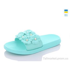 Шльопанці жіночі полегшені Літо DS45-7 мята (6 пар р.36-40) "DeMur" недорого оптом від прямого постачальника