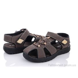 Фотография Сандалии детские летние Лето PL2(E3616) brown (6 пар р.36-41) "Violeta" недорого оптом от прямого поставщика