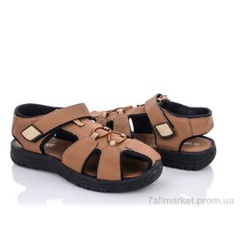 Фотография Сандалии детские летние Лето PL2(E3616) camel (6 пар р.36-41) "Violeta" недорого оптом от прямого поставщика