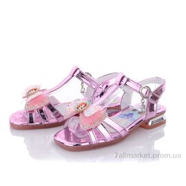 Фотография Босоножки детские летние Лето DL13(720) pink (6 пар р.32-37) "Violeta" недорого оптом от прямого поставщика