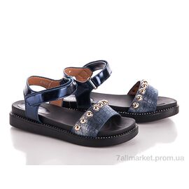 Фотография Босоножки детские летние Лето 6163-3 (8 пар р.30-37) "С.Луч" недорого оптом от прямого поставщика