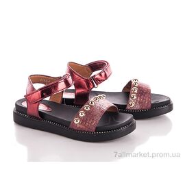 Фотография Босоножки детские летние Лето 6163-4 (8 пар р.30-37) "С.Луч" недорого оптом от прямого поставщика