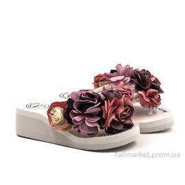Шльопанці жіночі полегшені Літо 8-278 white (8 пар р.36-40) "Violeta" недорого оптом від прямого постачальника