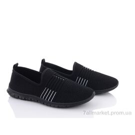 Сліпони жіночі тканинні Літо 20-652 black (8 пар р.36-41) "Violeta" недорого оптом від прямого постачальника