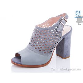 Босоніжки жіночі літні Літо 1JA204 серый (10 пар р.35-40) "Euromoda" недорого оптом від прямого постачальника