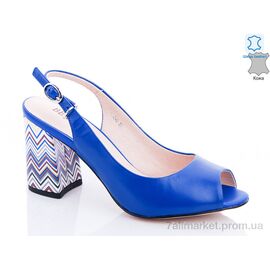 Босоніжки жіночі літні Літо 1JA245 синий (10 пар р.35-40) "Euromoda" недорого оптом від прямого постачальника