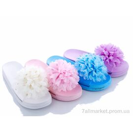 Шльопанці жіночі полегшені Літо 579-7 mix (24 пар р.37-41) "Lion" недорого оптом від прямого постачальника