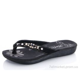 Шльопанці жіночі полегшені Літо Катря цепочка (6 пар р.36-40) "Selena" недорого оптом від прямого постачальника