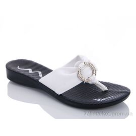 Шльопанці жіночі полегшені Літо 01-07 белый (6 пар р.36-40) "Selena" недорого оптом від прямого постачальника