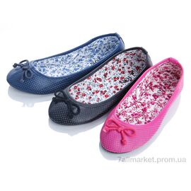 Фотография Балетки детские на девочку Лето JK082 mix (24 пар р.30-35) "Lion" недорого оптом от прямого поставщика