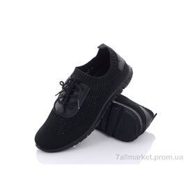 Фотография Кроссовки женские модные Лето 20-557 black (8 пар р.36-41) "Violeta" недорого оптом от прямого поставщика