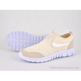 Кросівки жіночі модні Літо 33-31 beige (8 пар р.36-41) "Violeta" недорого оптом від прямого постачальника