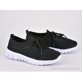 Кросівки жіночі модні Літо 33-12 black (8 пар р.36-41) "Violeta" недорого оптом від прямого постачальника