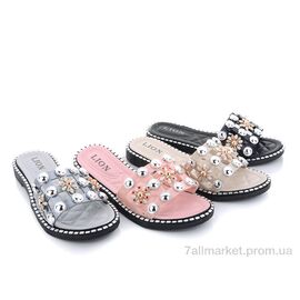 Шльопанці жіночі полегшені Літо 783-86 mix (24 пар р.36-41) "Lion" недорого оптом від прямого постачальника