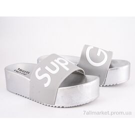 Шльопанці жіночі полегшені Літо 8-306 silver (8 пар р.36-41) "Violeta" недорого оптом від прямого постачальника