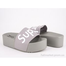 Шльопанці жіночі полегшені Літо 8-306 grey (8 пар р.36-41) "Violeta" недорого оптом від прямого постачальника