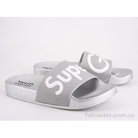 Шльопанці жіночі полегшені Літо 8-305 silver (8 пар р.36-41) "Violeta" недорого оптом від прямого постачальника