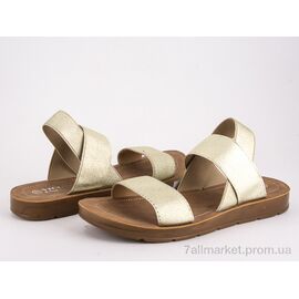 Босоніжки жіночі літні Літо 8-301 gold (8 пар р.36-41) "Violeta" недорого оптом від прямого постачальника