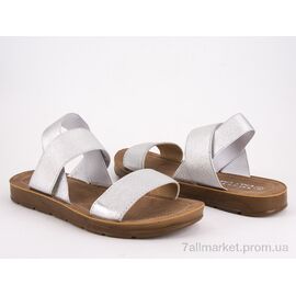 Босоніжки жіночі літні Літо 8-301 silver (8 пар р.36-41) "Violeta" недорого оптом від прямого постачальника