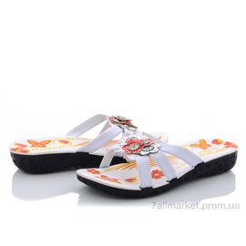 Фотография Шлепки детские летние Лето 0-110 белый (6 пар р.30-35) "Selena" недорого оптом от прямого поставщика