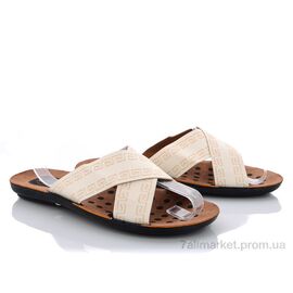 Шльопанці чоловічі пляжні Літо 0-7110 (6 пар р.40-45) "Selena" недорого оптом від прямого постачальника