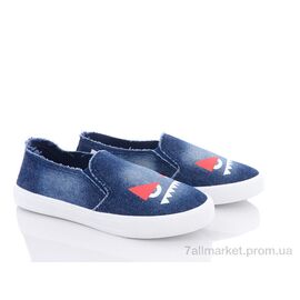 Сліпони жіночі тканинні Літо 46-35 d.blue (6 пар р.36-40) "Violeta" недорого оптом від прямого постачальника