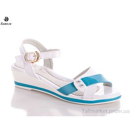 Фотография Босоножки детские летние Лето C1-6 (8 пар р.30-37) "Башили" недорого оптом от прямого поставщика